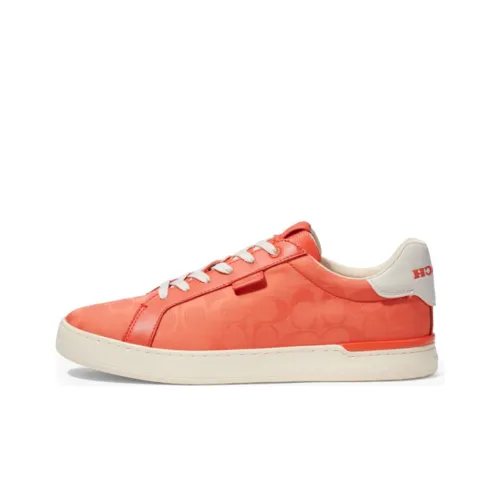 COACH Lowline Skateboard Shoes Men Low-Top Orange