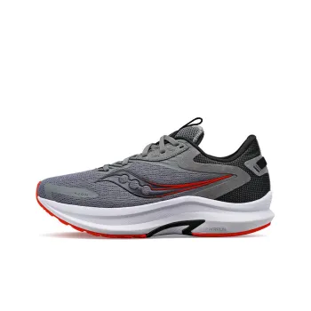 Saucony Axon 2 Running Shoes Men Low-Top Gray/White/Red