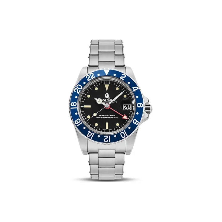 Bape A BATHING APE Type 2 Bapex Watch Silver/Black-2