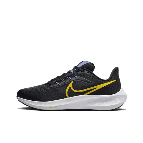 Nike Air Zoom Pegasus 39 Running Shoes Women's Low-Top Black/White/Yellow