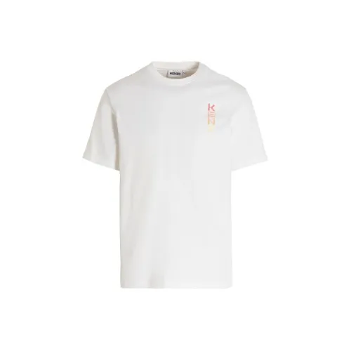 KENZO Letter Logo T-Shirts Men White