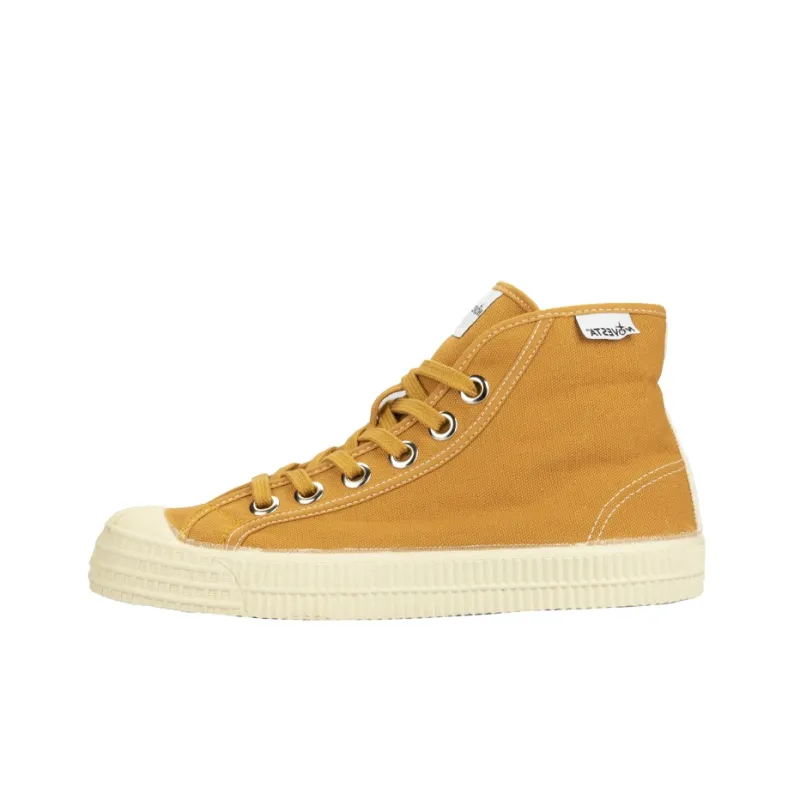 Novesta Canvas Shoes Unisex High-Top Yellow-0