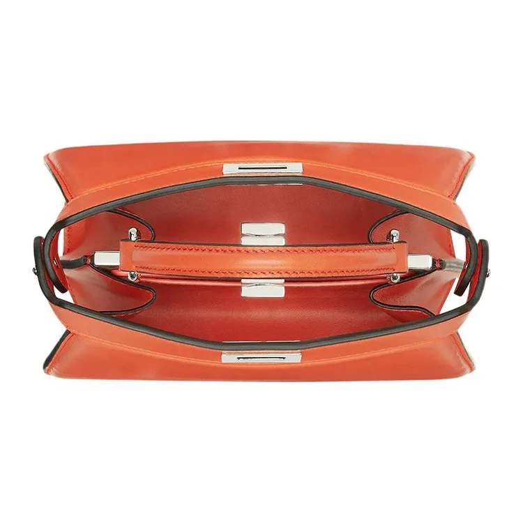 FENDI Peekaboo Lambskin Crossbody Handbag Women's-3