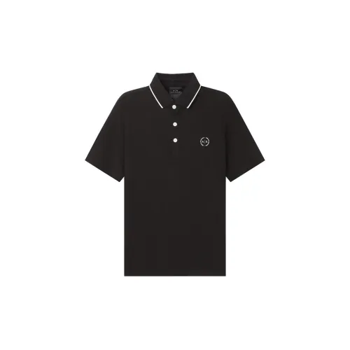 ARMANI EXCHANGE Polo Shirts Men Black