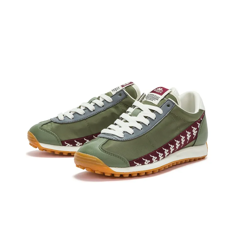Kappa Cushioned Anti Slip And Wear Resistant Lightweight Low Top Training Running Shoes Unisex Green White Red Blue-3
