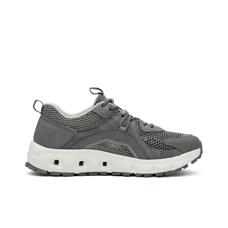 Jeep Cushioning Rebound Abrasion Resistant Lightweight Breathable Slip Resistant Low Top Casual Shoes Men's Dark Gray-1