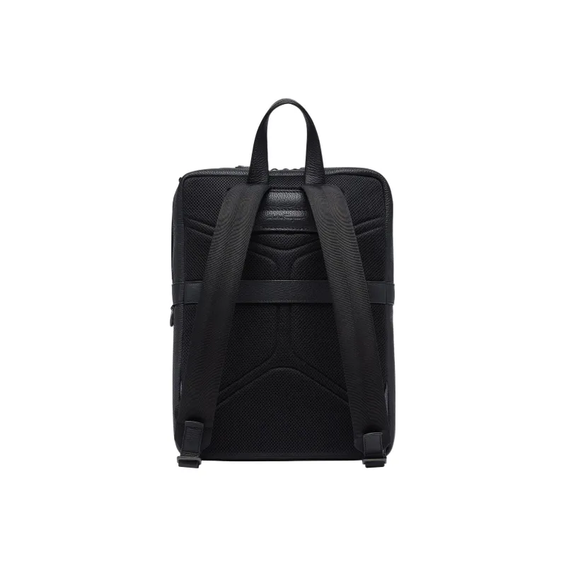 FERRAGAMO Calfskin Backpack Men's Black-2