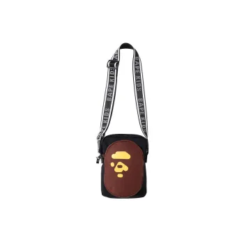 A BATHING APE Bape Jacquard Shoulder Bag Crossbody Bag Regular Unisex Black