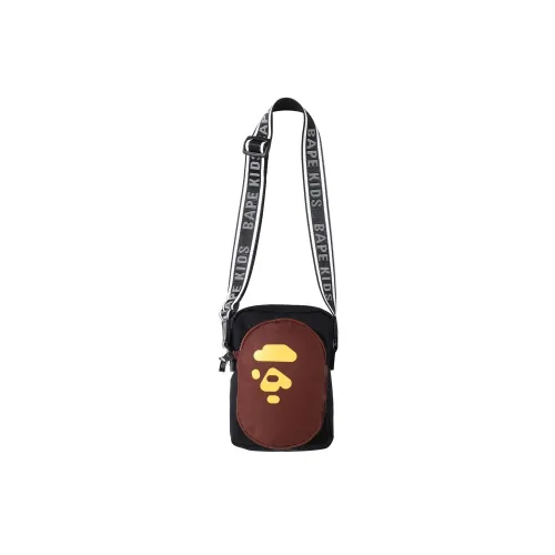 A BATHING APE Bape Jacquard Shoulder Bag Crossbody Bag Regular Unisex Black