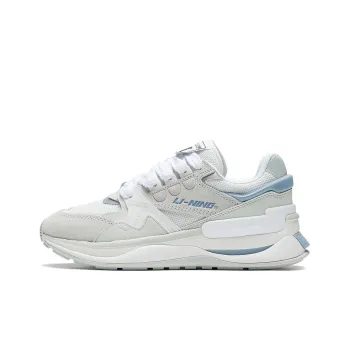 LiNing 001 Innocence V2 Cushioning Anti Slip And Wear Resistant Low Top Sports Casual Shoes Women's White Blue