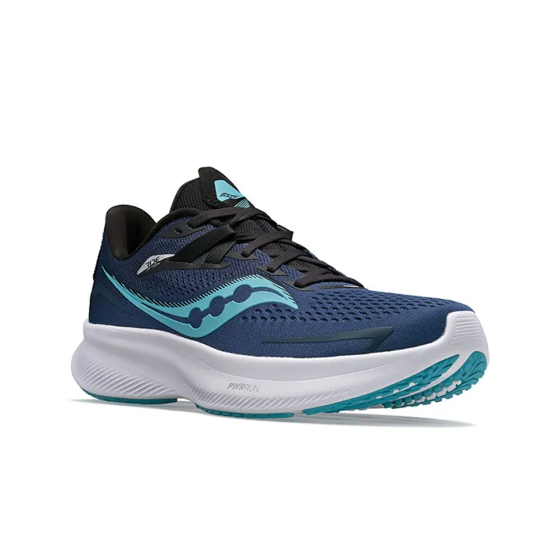 Saucony Ride 15 Cushioning Anti-Slip And Wear-Resistant Low-Top Running Shoes Men's Blue-2
