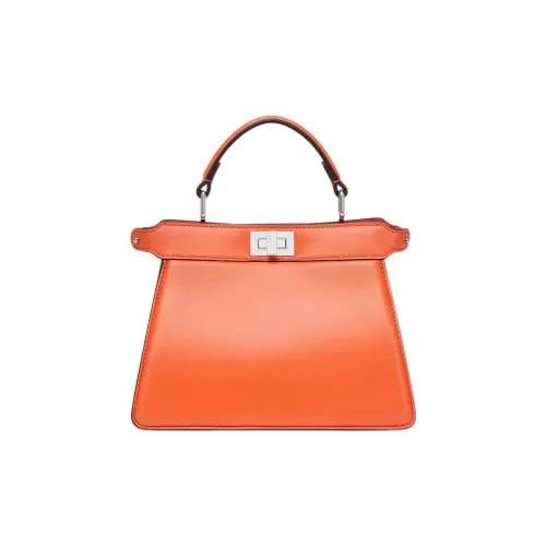 FENDI Peekaboo Lambskin Crossbody Handbag Women's