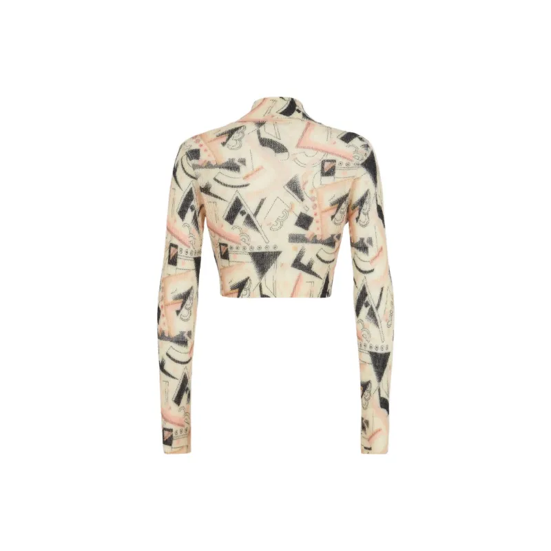 FENDI FW22 Slim Fit Sweater Women's Beige-1