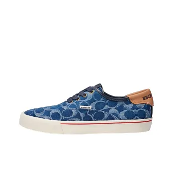 COACH Low Top Stylish Skateboarding Shoes Women's Blue