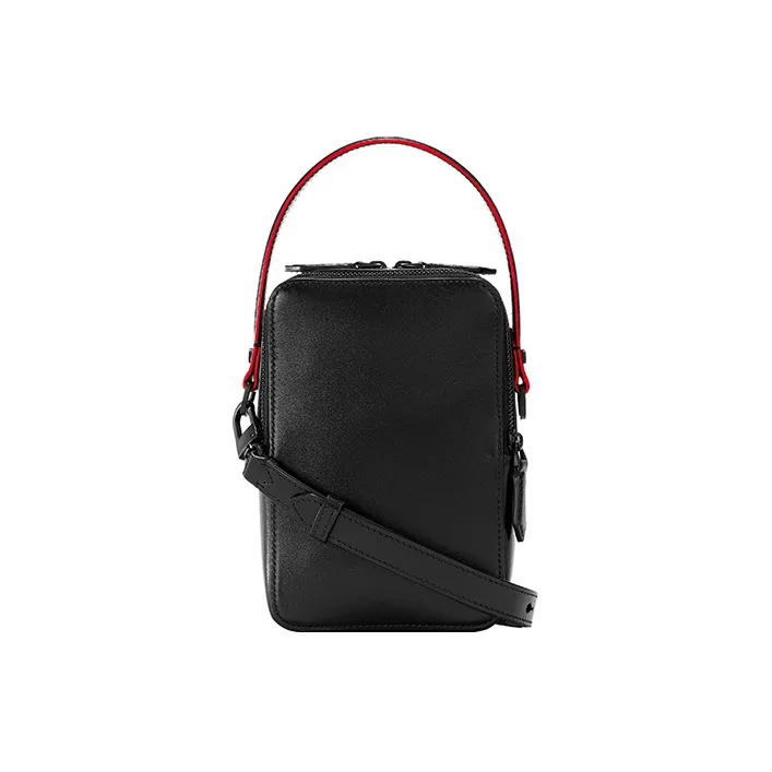 MONTBLANC Meisterstuck Grained Calfskin Handbag Shoulder Bag Crossbody Bag Mini Men's Black-2
