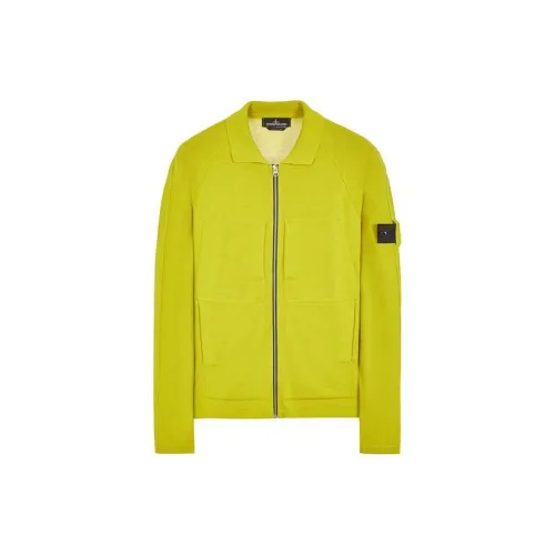 STONE ISLAND Cashmere Sweaters Men Lemon Yellow