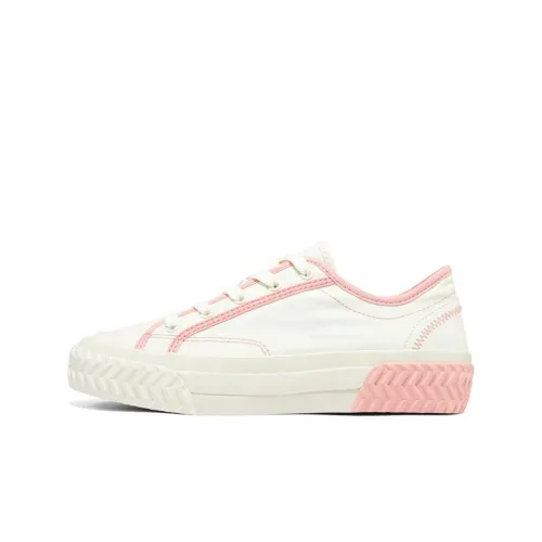 Skechers Street Trax Hi Low-Top Skateboard Shoes Women's White Light Pink