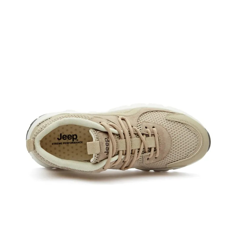 Jeep Cushioning Rebound Abrasion Resistant Lightweight Breathable Slip Resistant Low Top Casual Shoes Men's Sand-2