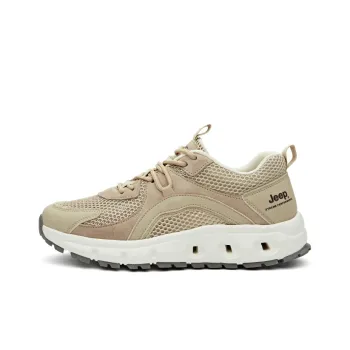 Jeep Cushioning Rebound Abrasion Resistant Lightweight Breathable Slip Resistant Low Top Casual Shoes Men's Sand