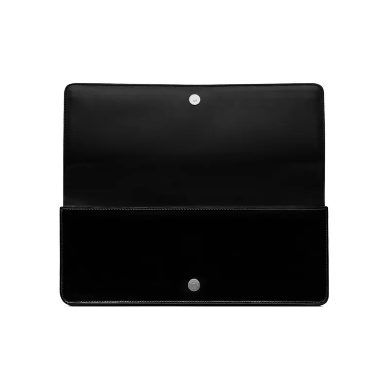 SAINT LAURENT Patent Leather Clutch Men's Black-3