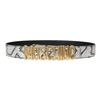MOSCHINO Leather Belts Unisex White