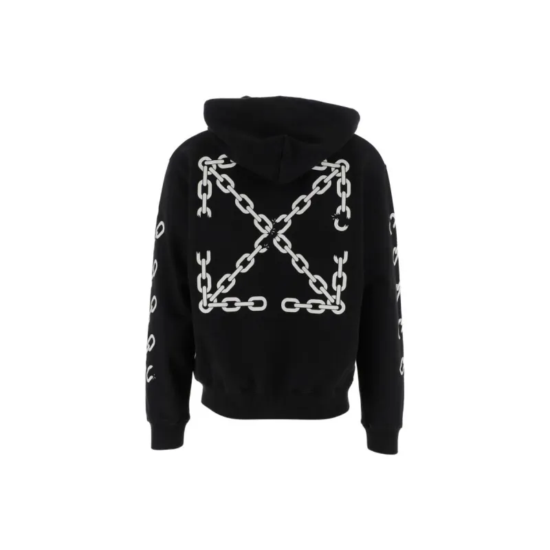 OFF WHITE Chain Arrow Slim Zip Hoodie-1