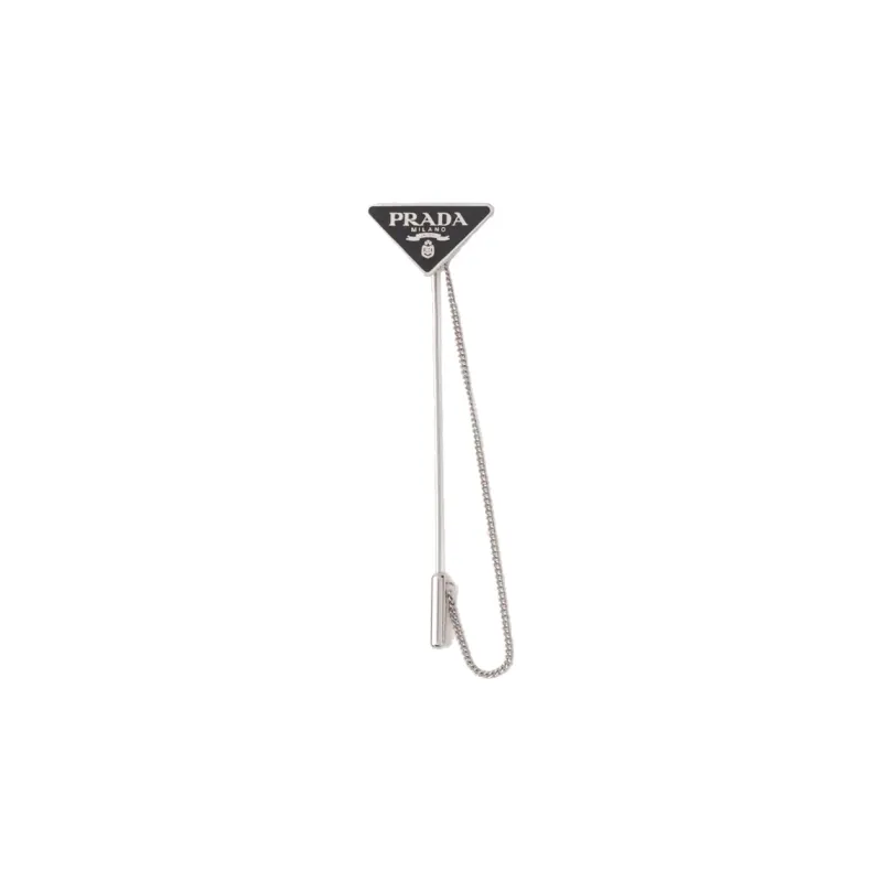 PRADA Symbole Brooches Unisex Black-0
