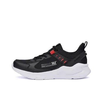 361° Shock Absorbing, Non Slip, Wear Resistant, Breathable And Lightweight Low Top Running Shoes Men's Black Red