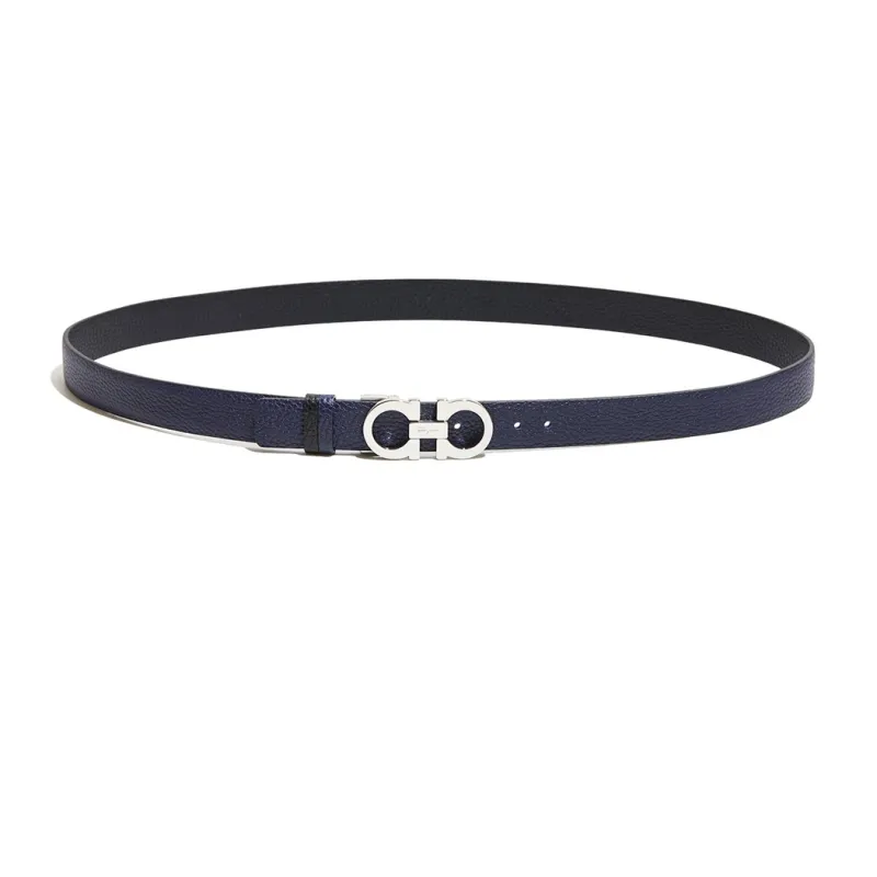 FERRAGAMO Calfskin Leather Belts Women's Purple Width  2.5cm-0