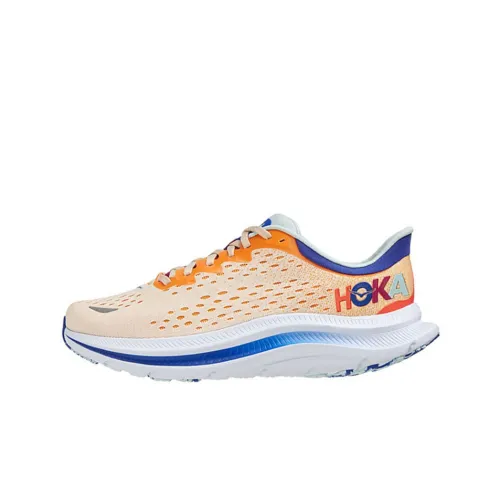 HOKA ONE ONE Kawana Running Shoes Men Low-Top Yellow/Blue