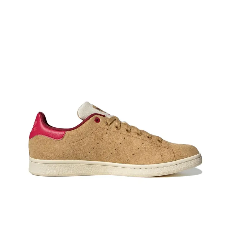 Adidas Stan Smith Golden Beige College Burgundy-1