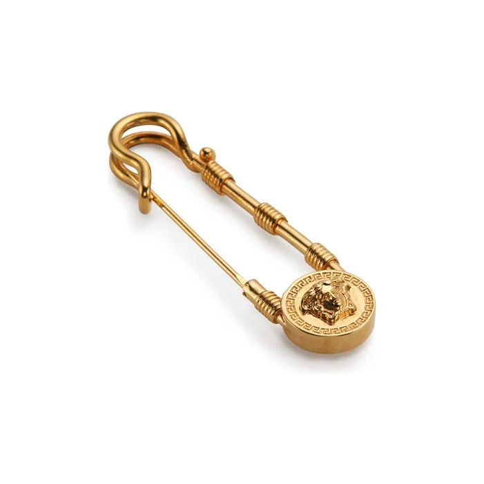 VERSACE Safety Pin Brooch-1