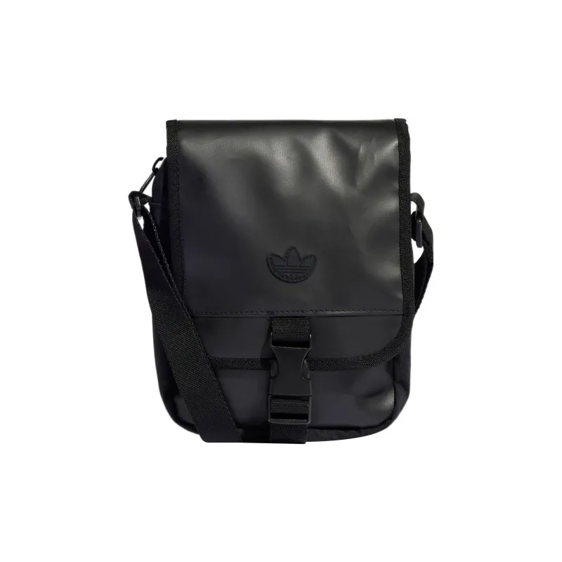 Adidas Originals Polyurethane Cell Phone Pouch, Crossbody Bag, Shoulder Bag Unisex Black-0