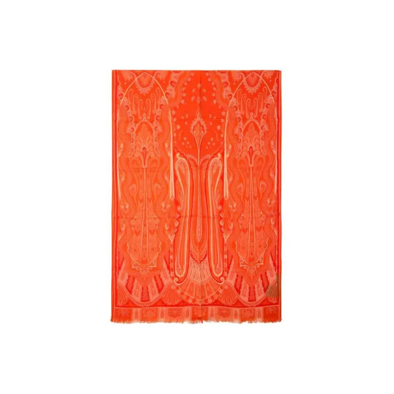 ETRO Graphic Printed Frayed Scarf-1
