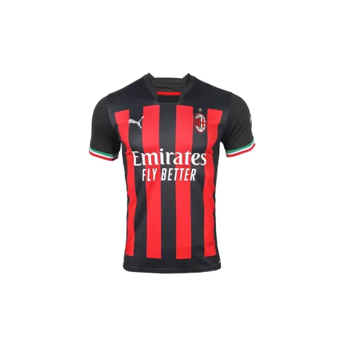 PUMA AC Milan Soccer Jerseys Men Black/Orange/Red