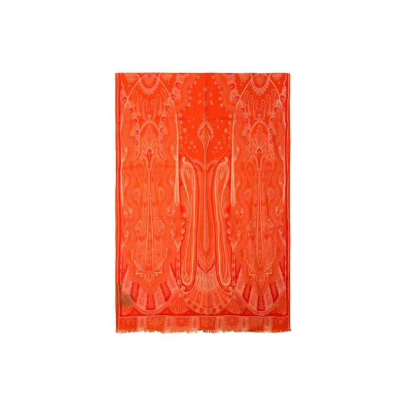 ETRO Graphic Printed Frayed Scarf-0