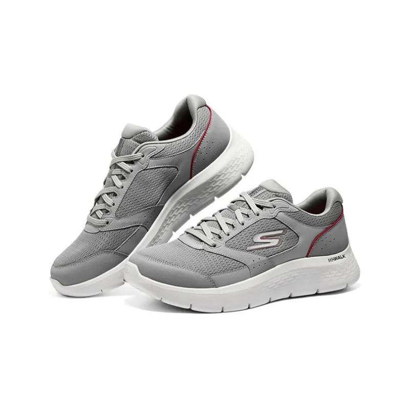Skechers Go Walk Fle Low Top Casual Shoes Men's Gray-2