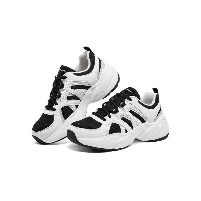 Skechers Momentus Cushioning Anti Slip And Wear Resistant Low Top Casual Shoes Women's White Black-2