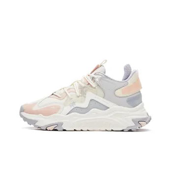 Erke The Five Peaks Are The Only Ones Cushioning Anti Slip And Wear Resistant Low Top Sports Casual Shoes Women's Ivory