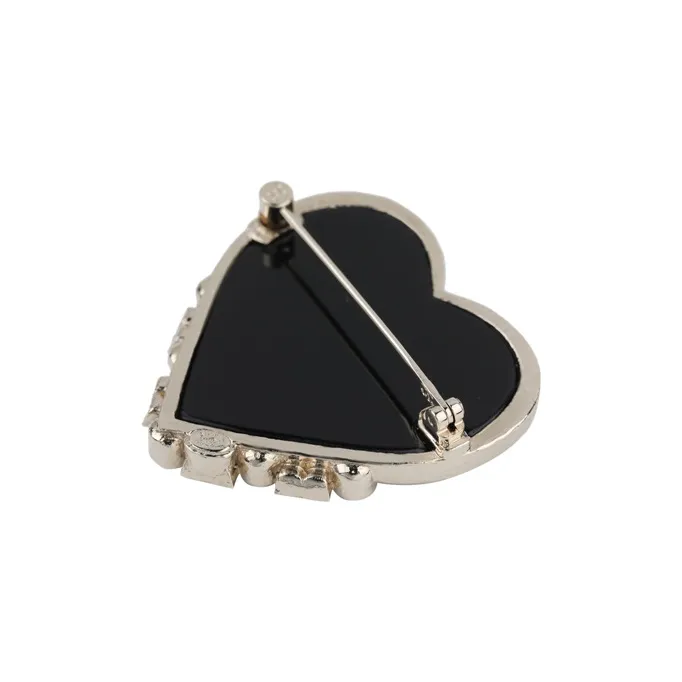CHANEL 2022 Brass Enamel Cha-Nel Logo Drop Push Back Costume Earrings-2