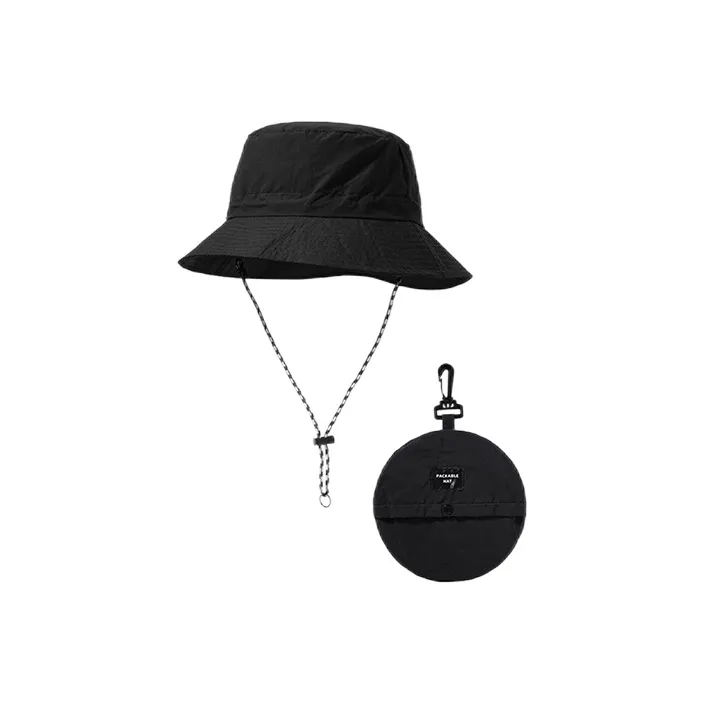 FREE RABBITⅡ Letter Fabric Label Quick Dry Bucket Hats Unisex-1