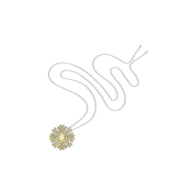 Swarovski Eternal Flower Brooches Women's Gold-2