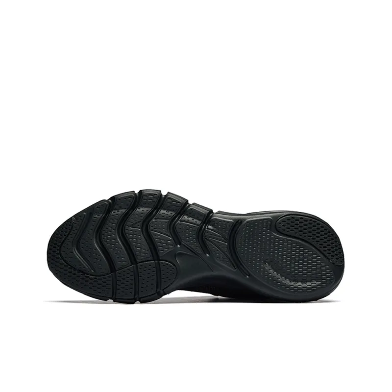 Anta Running Collection Lightweight Low Top Running Shoes Men's Black Gray-5