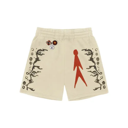 Travis Scott Casual Shorts Unisex Off White