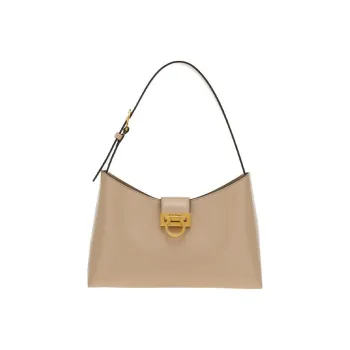 FERRAGAMO Cow Leather Shoulder Bag Women's Dusty Pink