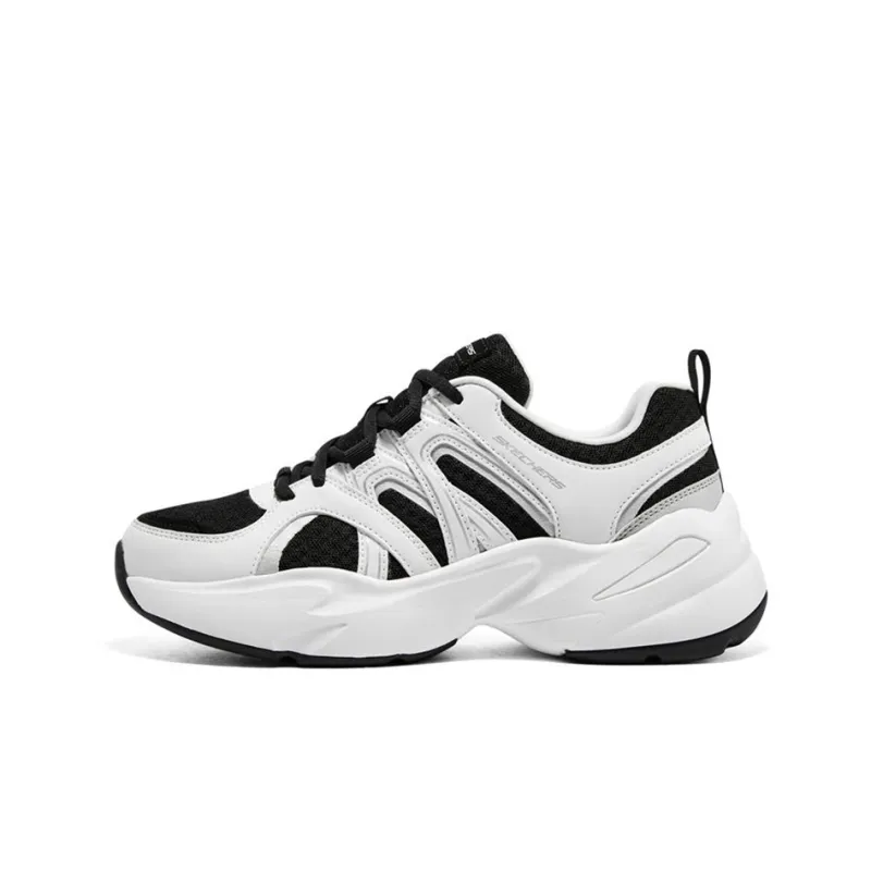 Skechers Momentus Cushioning Anti Slip And Wear Resistant Low Top Casual Shoes Women's White Black-0