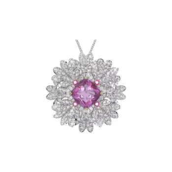 Swarovski Eternal Flower Brooches Women's Pink