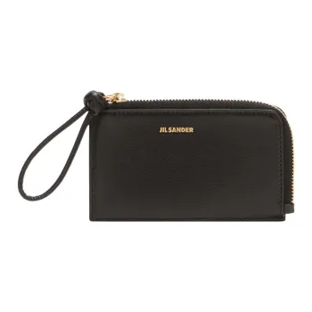 JIL SANDER Logo Embossed Zipped Cardholder