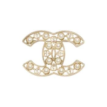 CHANEL 23A Brooches Women's Gold