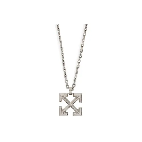 OFF-WHITE Arrow Necklaces Men Silver